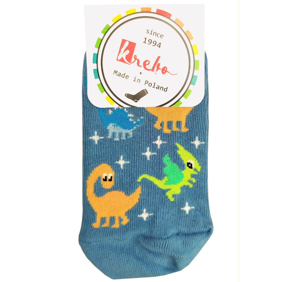 10- Stopki Dziecięce Kolorowe Dinozaury