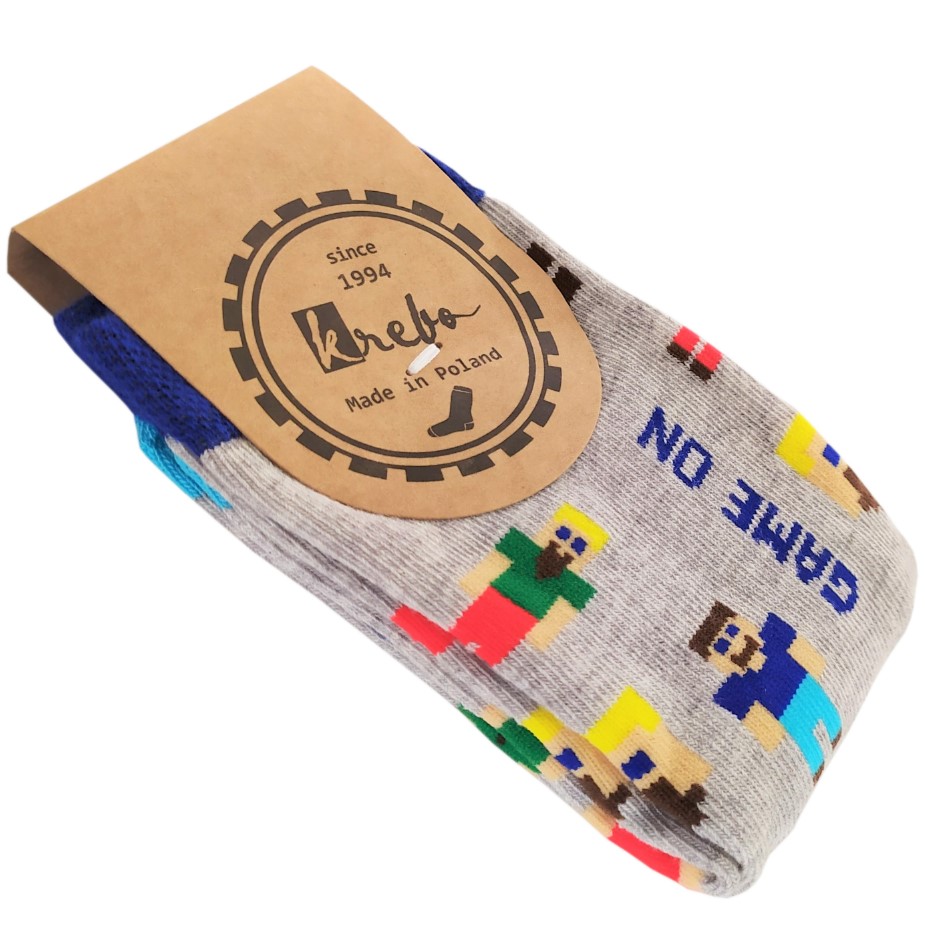 Skarpetki Bawełniane Dziecięce Komputerowe Ludziki