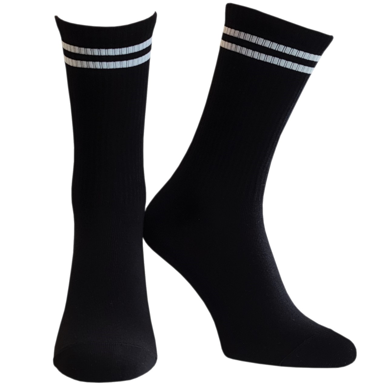 5 Skarpetki Bawełniane Długie z Paskami