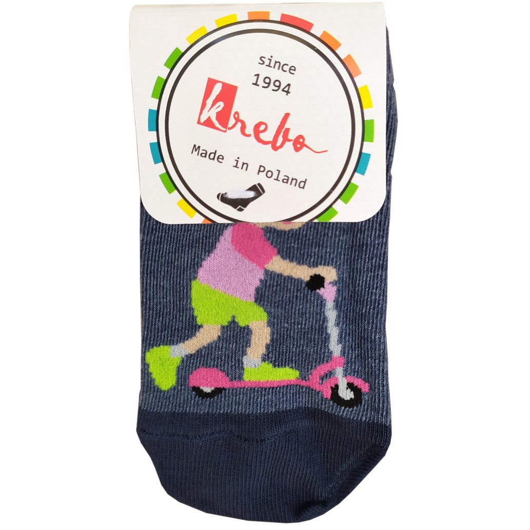 6-. Stopki Bawełniane Dzieci na Hulajnodze