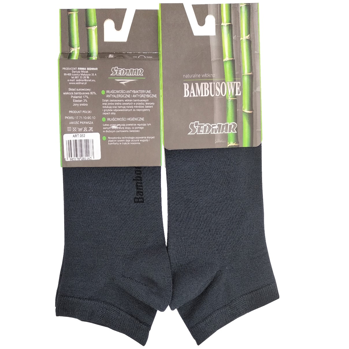 10. Stopki Bambusowe Antybakteryjne Przewiewne