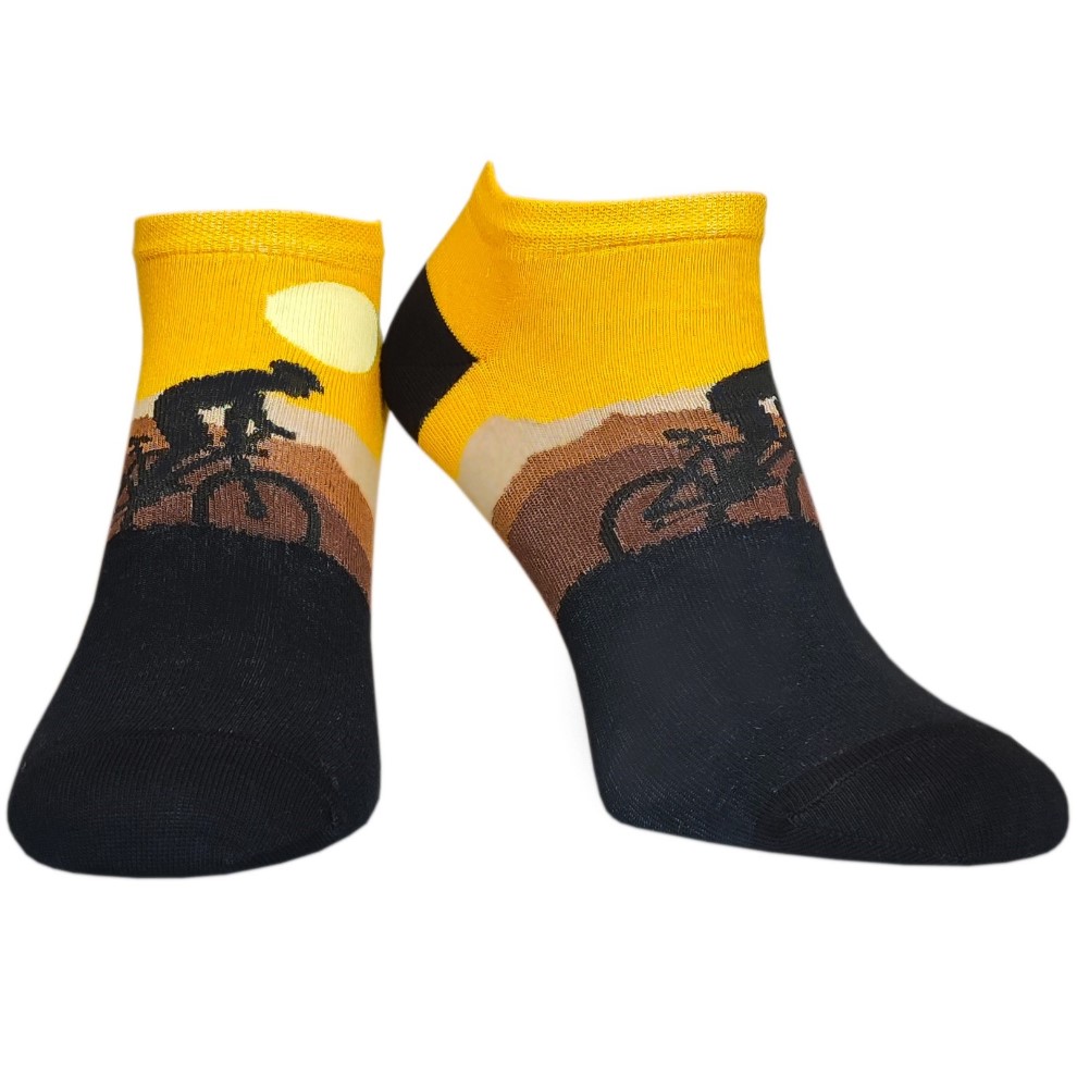 98. Stopki Wzorzyste z Rowerzystą Górskim